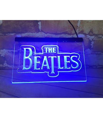 ビートルズ ネオンサインライトウォールアートロックLEDネオンサイン Led Light Sign For Beatles band music lover gift idea or audio